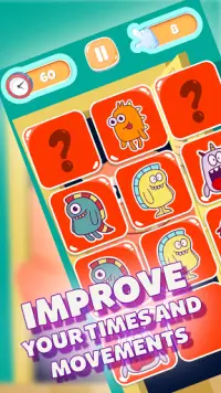 MemoKids: 記憶ゲーム. とても楽しいゲーム . Memotest Screen Shot 3