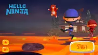 हैलो निंजा - नई साहसिक खेल Game Screen Shot 0