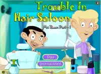 mr bean Trouble in Hair Saloon Screen Shot 1