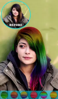 Hair Color Changer Photo Booth Screen Shot 7