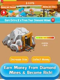 Diamond Tycoon - Idle Clicker & Tap Inc Game Free Screen Shot 2
