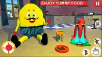 Sponge Family Neighbor 3: Scary Escape 3D Game Screen Shot 1