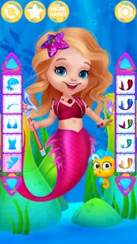 Cute Mermaid Dress Up Games Screen Shot 2