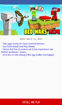 BedWars (MapMinigame) Mod per Minecraft PE Screen Shot 0