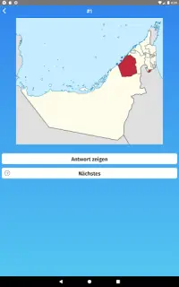 Vereinigte Arabische Emirate - Landkarten Quiz Screen Shot 11