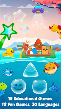 เกมเด็ก - Bubble pop games Screen Shot 0