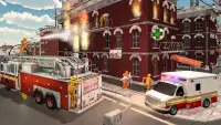 Fire Truck Games：911 Rescue Screen Shot 3
