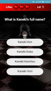 Kaneki Quiz Screen Shot 2