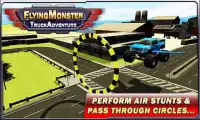 Flying Monster Truck Driving Screen Shot 0