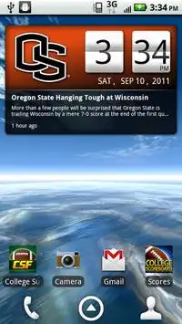 Oregon State Live Clock Screen Shot 2