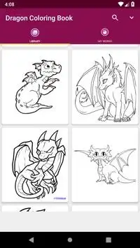‏  Dragon Coloring Book‏ Screen Shot 1