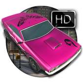 Parkir ekstrim pink Mobil