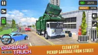 쓰레기 트럭 운전 시뮬레이터 투기 게임 Screen Shot 0