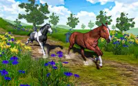 Wild horse family simulator 3D Screen Shot 1