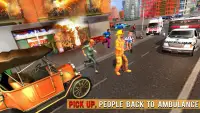 Fire Fighter Truck Real City Heroes Screen Shot 14