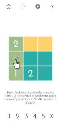 Number Blocks Puzzles Screen Shot 0