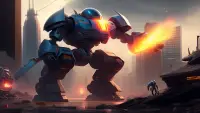 Robot War- Robot Fighting Game Screen Shot 0