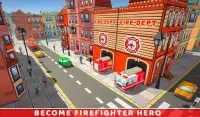 Ambulance Rescue Driving Firefighter Fire Truck Screen Shot 1