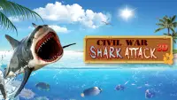 Civil War: Shark Attack 3D Screen Shot 0
