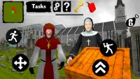 Nun and Monk Neighbor Escape 3D Screen Shot 1