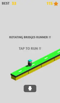 ZigZag endless runner | Run on 3D Rotating Bridges Screen Shot 8