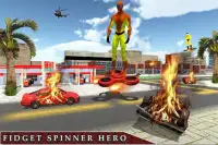 Супергерои Fidget Spinner Battle Screen Shot 2