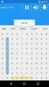 Word Search of NBA Screen Shot 3