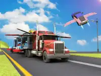 Car Transporter Flying Game 3D Screen Shot 5