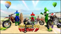 süper kahramanlar moto binici: yarış oyunları Screen Shot 3