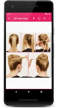 Girl Hair Style Step by Step Screen Shot 3