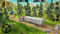 Off-Road USA Trucker Muddy Driving: Ciężki ładunek Screen Shot 14