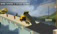 River Bridge Road Construction; Tower Crane Sim Screen Shot 0