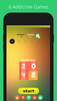 2048 classic puzzle  5 jogos Screen Shot 3