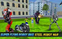 Super Flying Robot Bike Steel Robot War Screen Shot 18