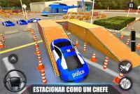 estacionamento de carros da polícia moderna 2020 Screen Shot 0