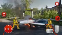 Firefighter Fire Truck Games Screen Shot 1