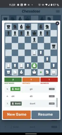 Chessdose - Chess and puzzles Screen Shot 2