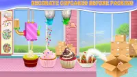 Rainbow cupcake fabriek bakkerij eten maker winkel Screen Shot 0