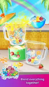 rainbow ice drink game for kids Screen Shot 3