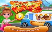 Çılgın hot dog maker - çılgın pişirme macera oyunu Screen Shot 0