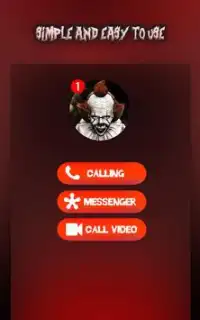 Pennywise Scary Clown Video Call Simulator Screen Shot 0