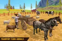 carro de caballos transporte de la granja Screen Shot 2