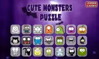 Cute Monsters Puzzle Screen Shot 0