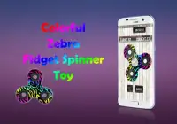 colorful zebra Fidget Spinner toy Screen Shot 0