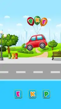 Coloring   ABC game Vehicles for Toddlers Screen Shot 2