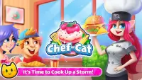 Chef Cat Ava's Food Truck Restaurant Cooking Game Screen Shot 0