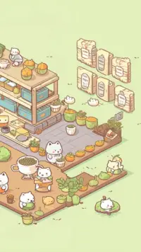 Meow Meow Cafe: Idle food Bar Screen Shot 1