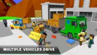 Uphill Blocky Truck Simulator 2018 Screen Shot 8