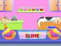 Rainbow DIY Slime Maker: Squishy Fluffy Jelly Game Screen Shot 3