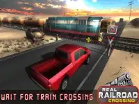 Real Railroad Train Crossing - Free Train Games Screen Shot 8